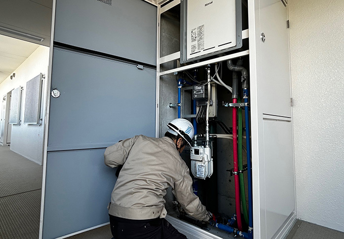 市営住宅整備機械設備工事（工期：約2年2か月）